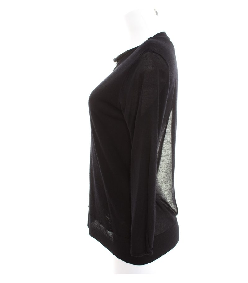 Filippa K Damen Pullover Feinstrick Gr. L Rückenfrei Pulli Schwarz Strick – Foto 2