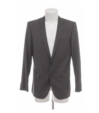 Hugo Boss Herren Sakko Anzugjacke Einreiher Gr. 50 Grau Wolle