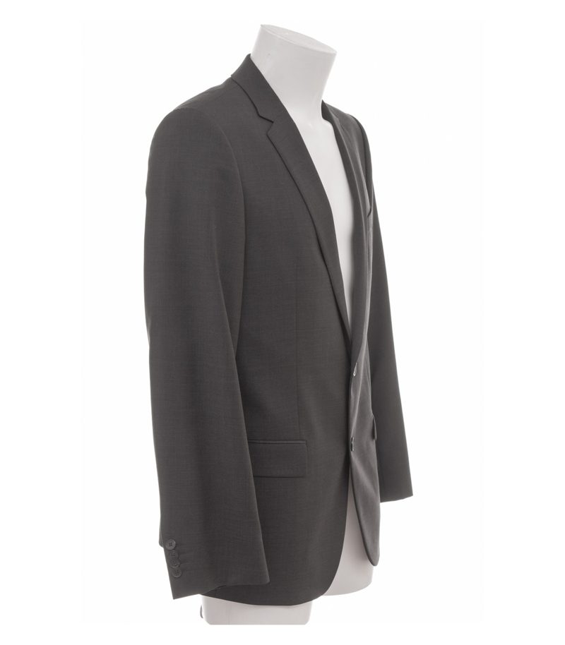 Hugo Boss Herren Sakko Anzugjacke Einreiher Gr. 50 Grau Wolle – Foto 2
