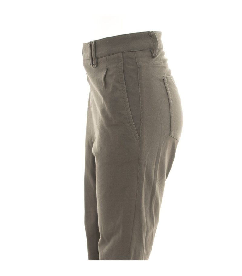drykorn Damen for beautiful people Hose Gr. 2 DE 36 Khaki Baumwolle – Foto 2