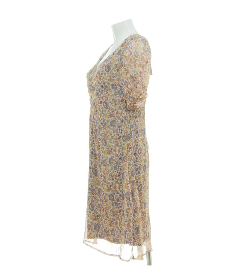 More & More Damen Kleid Sommerkleid Blumen Crinkle Look Gr. 36 Floral Neu – Foto 2