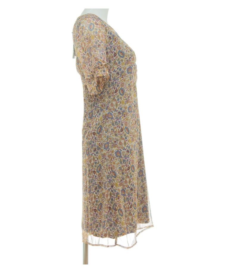 More & More Damen Kleid Sommerkleid Blumen Crinkle Look Gr. 36 Floral Neu – Foto 4