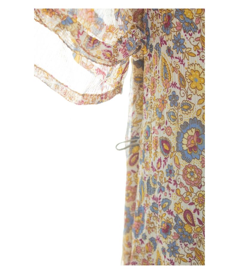 More & More Damen Kleid Sommerkleid Blumen Crinkle Look Gr. 36 Floral Neu – Foto 5