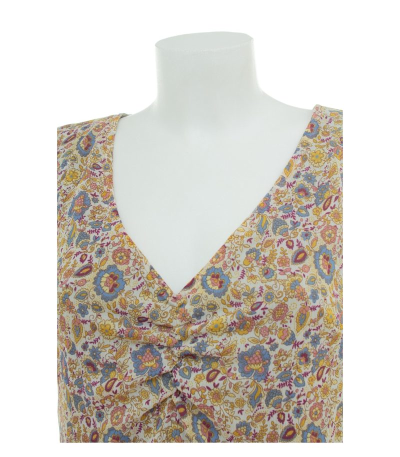 More & More Damen Kleid Sommerkleid Blumen Crinkle Look Gr. 36 Floral Neu – Foto 6