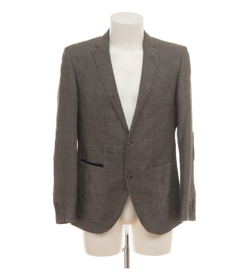 CG Club of Gents Herren Sakko Blazer Melange Patches Business Gr. 48 Abraham SS – Foto 1