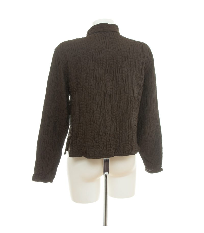 Kandis & Kandis Damen Blazer Struktur Vintage Gr. 2 (DE 38/M) Braun Wolle – Foto 5