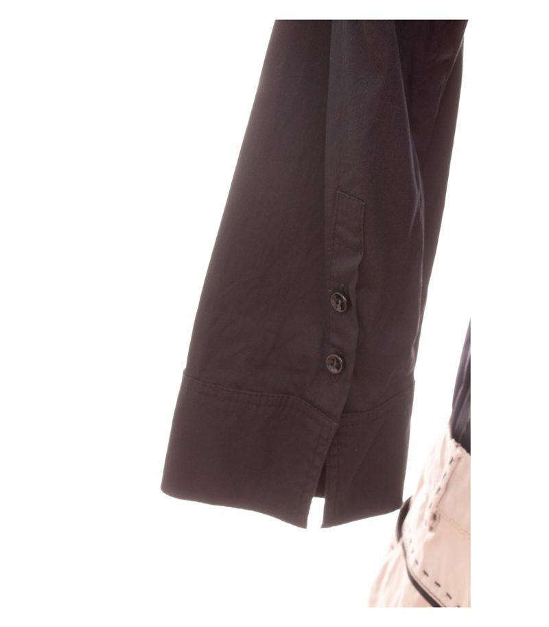 RIANI Damen Kleid 2-in-1 Look 3/4 Arm Business Gr. 38 Schwarz Beige Baumwolle – Foto 6