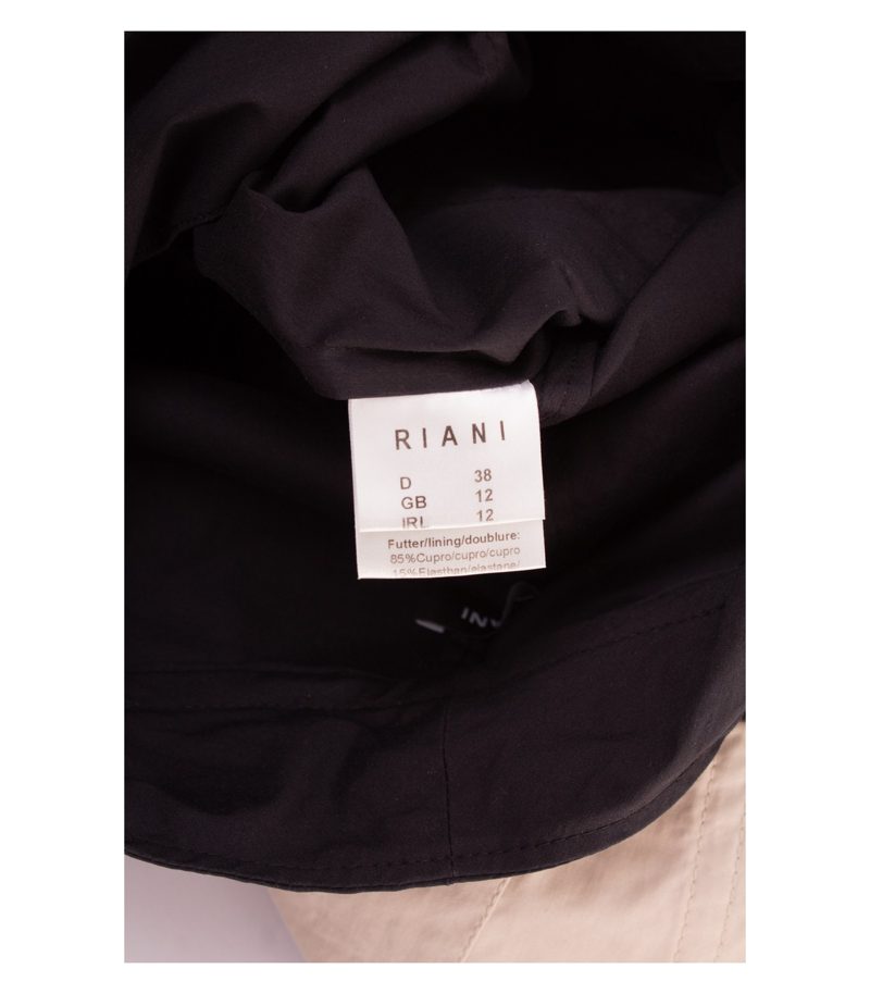 RIANI Damen Kleid 2-in-1 Look 3/4 Arm Business Gr. 38 Schwarz Beige Baumwolle – Foto 8
