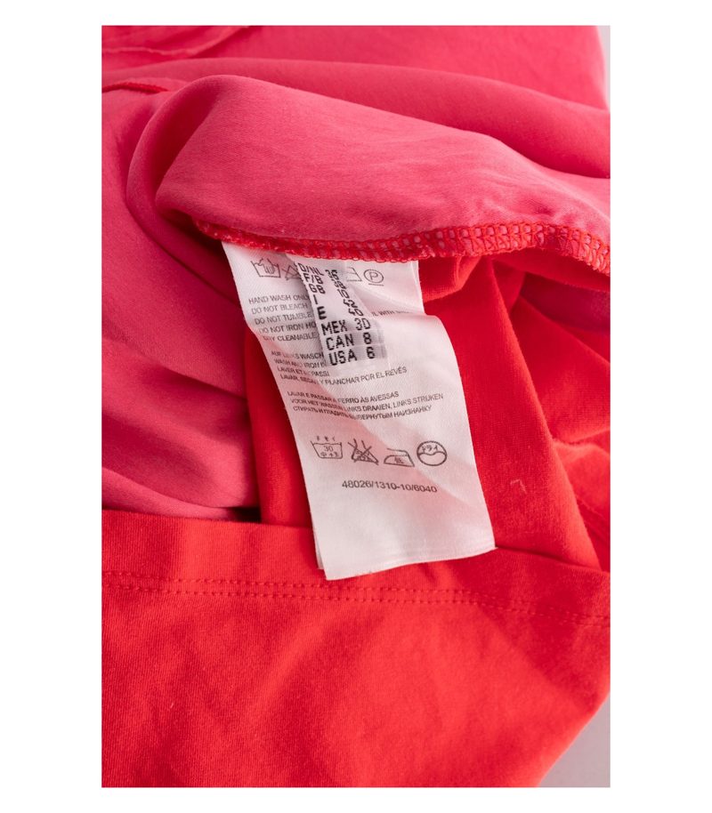 Laurèl Damen Shirt Top Color-Blocking Luxury Gr. 36 Rot Pink Seide Baumwolle – Foto 8