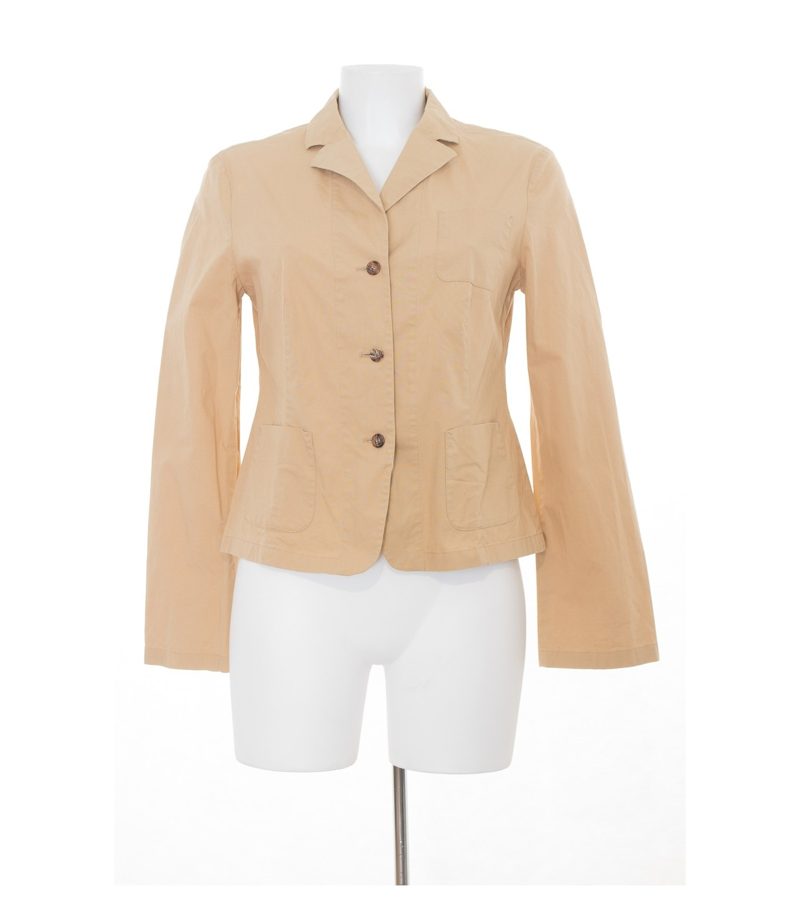 Marc O'Polo Damen Blazer Gr. DE 38 Beige Baumwolle – Foto 1