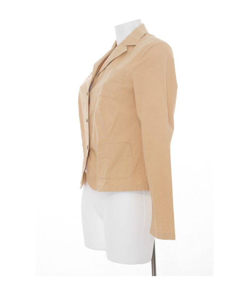 Marc O'Polo Damen Blazer Gr. DE 38 Beige Baumwolle – Foto 2