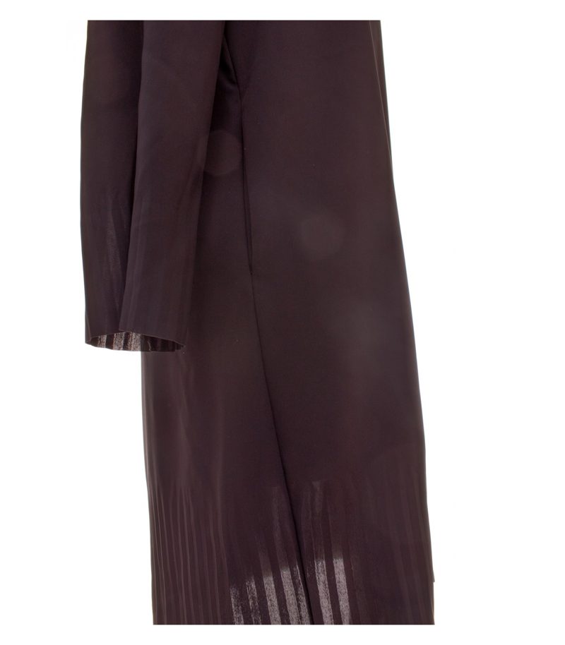 COS Damen Kleid Midikleid Plissee-Saum Taschen Gr. 38 Schwarz – Foto 5