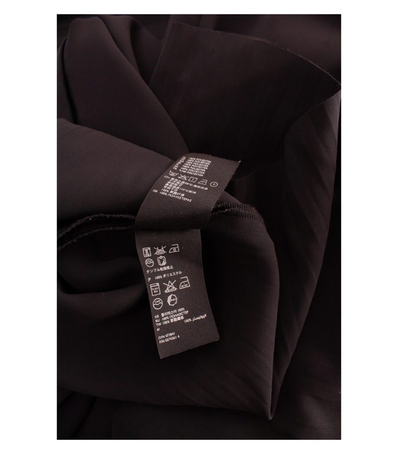 COS Damen Kleid Midikleid Plissee-Saum Taschen Gr. 38 Schwarz – Foto 8