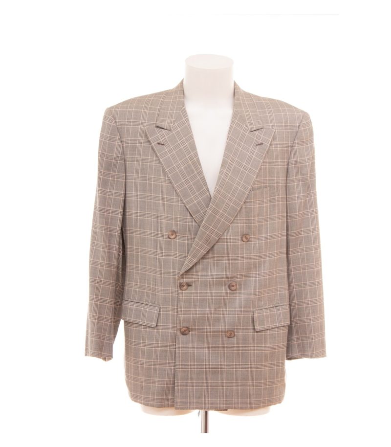 Brioni Herren Sakko Blazer Zweireiher Akzeptabel Gr. 52 Braun Kaschmir – Foto 1