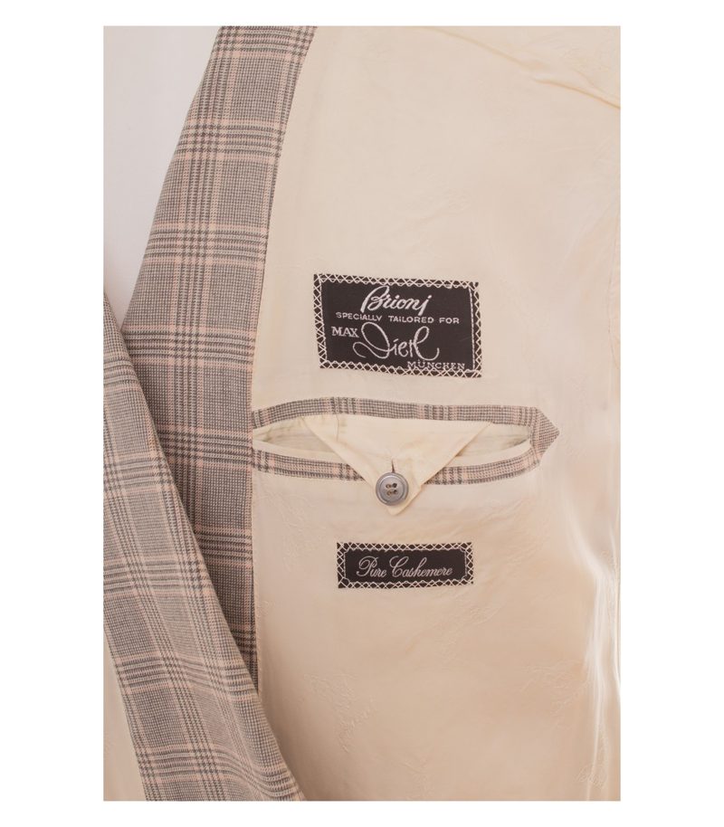 Brioni Herren Sakko Blazer Zweireiher Akzeptabel Gr. 52 Braun Kaschmir – Foto 8