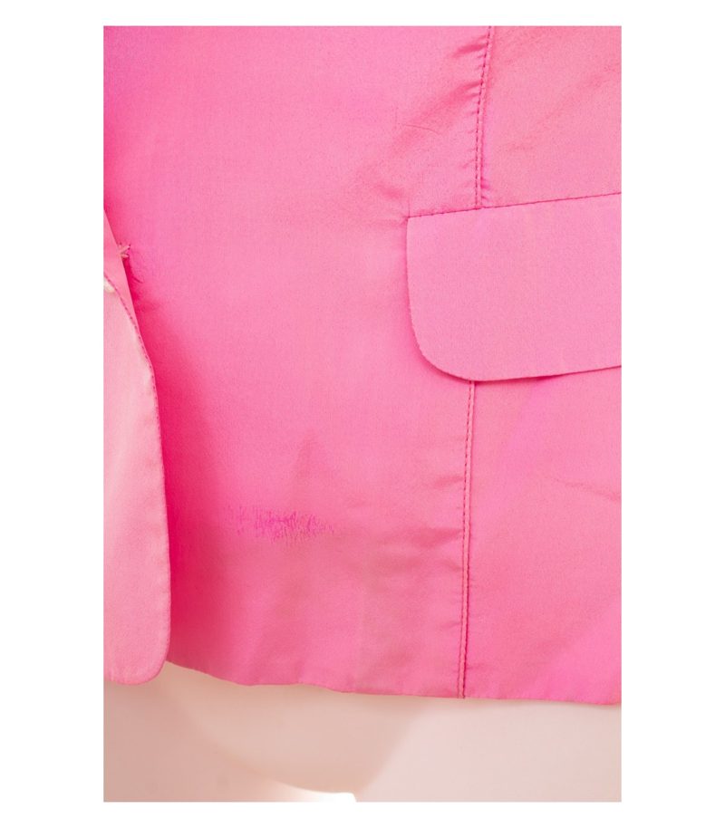 Barbara Lohmann Hamburg Damen Seiden Blazer 100% Gr. L (ca. 42) Pink Seide – Foto 6