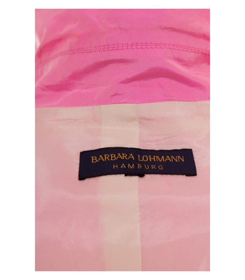 Barbara Lohmann Hamburg Damen Seiden Blazer 100% Gr. L (ca. 42) Pink Seide – Foto 7