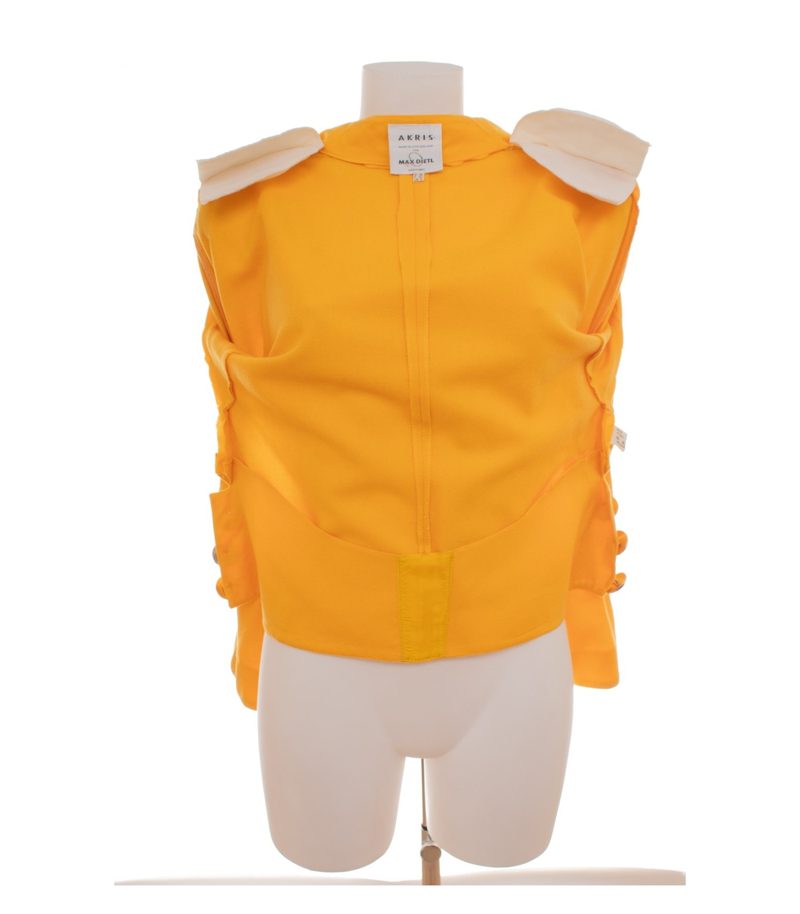 AKRIS x Max Dietl Damen Blazer Gr. 38 Gelb Wolle Kaschmir – Foto 7