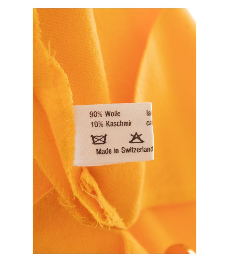 AKRIS x Max Dietl Damen Blazer Gr. 38 Gelb Wolle Kaschmir – Foto 8