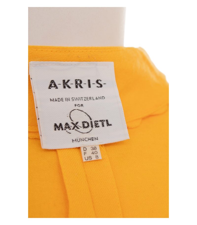 AKRIS x Max Dietl Damen Blazer Gr. 38 Gelb Wolle Kaschmir – Foto 10