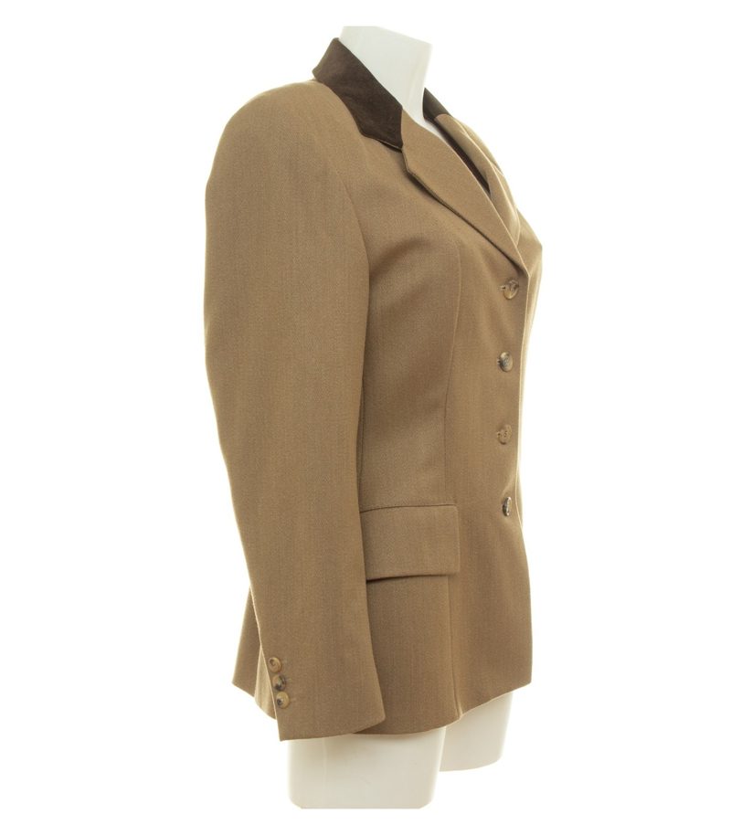 Ed. Meier Damen Munich Blazer Camel-Braun. Samtkragen Gr. 44 Wolle – Foto 2