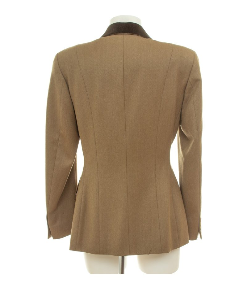 Ed. Meier Damen Munich Blazer Camel-Braun. Samtkragen Gr. 44 Wolle – Foto 4
