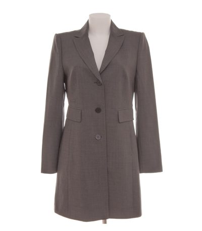 St. Emile Damen Longblazer Kurzmantel Akzeptabel Gr. 38 Grau Wolle