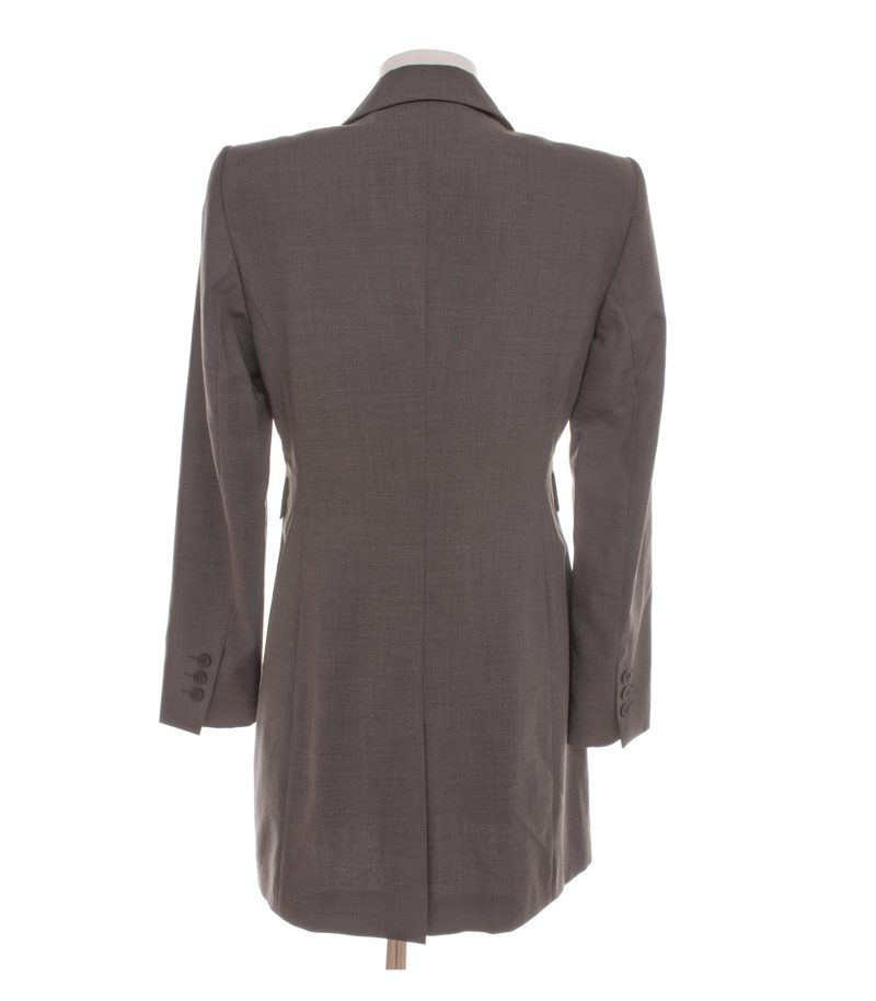 St. Emile Damen Longblazer Kurzmantel Akzeptabel Gr. 38 Grau Wolle – Foto 4