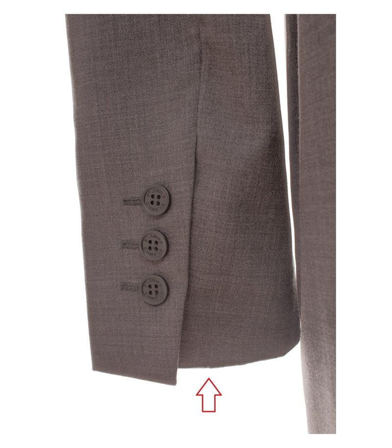 St. Emile Damen Longblazer Kurzmantel Akzeptabel Gr. 38 Grau Wolle – Foto 5