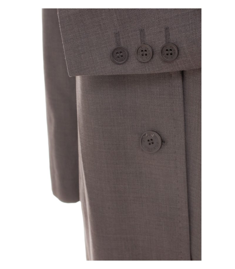 St. Emile Damen Longblazer Kurzmantel Akzeptabel Gr. 38 Grau Wolle – Foto 6