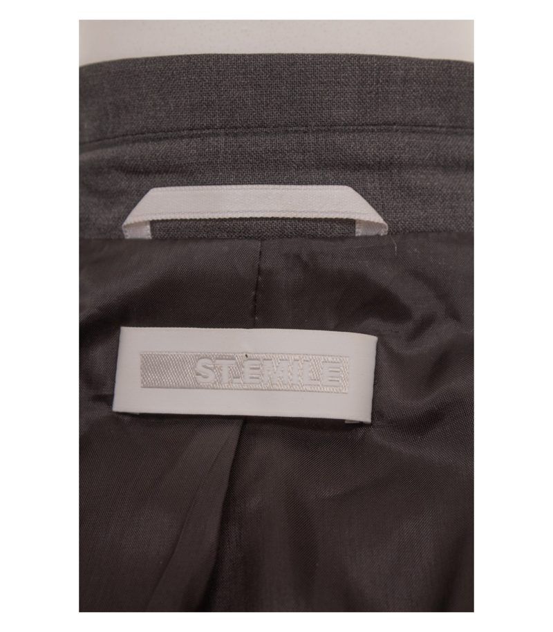 St. Emile Damen Longblazer Kurzmantel Akzeptabel Gr. 38 Grau Wolle – Foto 10