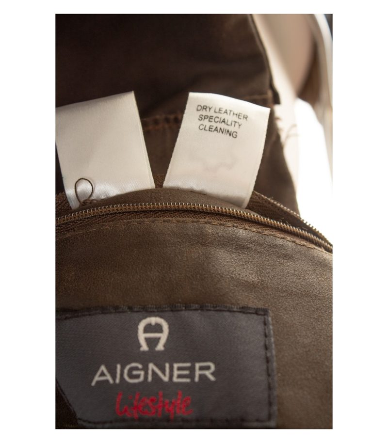 Aigner Herren Lederjacke Hemdjacke Gr56 Safari Veloursleder Vintage Braun Echtes – Foto 9