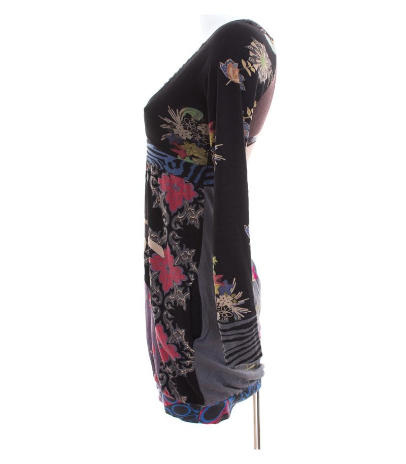 Desigual Damen Kleid Shirtkleid Gr. XS Mehrfarbig Baumwolle – Foto 2