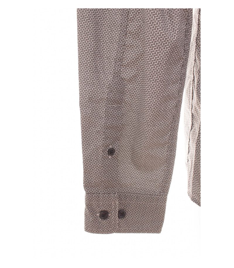Tiger of Sweden Herren Hemd Slim Fit Geometrisch Gr. 42 Grau Braun Neu – Foto 5