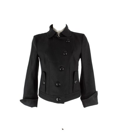 Drykorn Damen Kurzjacke Zweireiher Gr. 3 ( DE 36/S).Wolle Schwarz