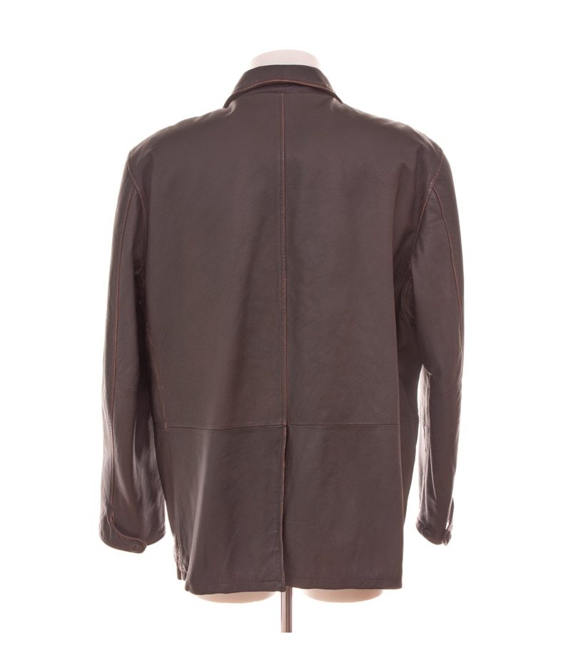 Heine Herren Lederjacke Aviation Fliegerjacke Safari Gr. 56 Braun Echtleder – Foto 4