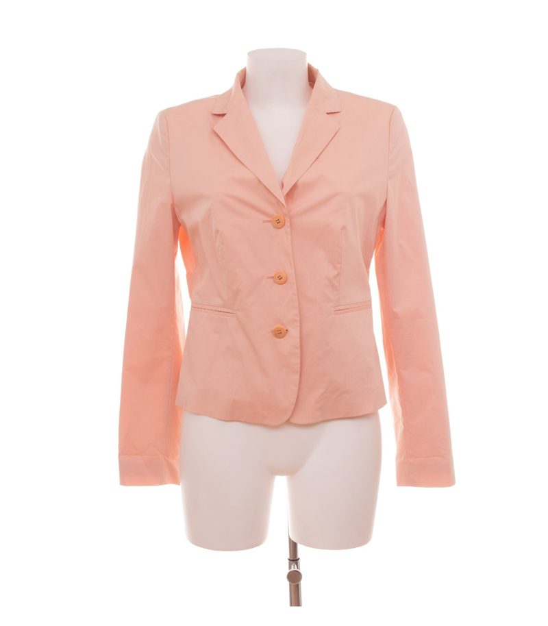 Strenesse Damen Blazer Einreiher Gr. 42 Rosa Baumwolle – Foto 1
