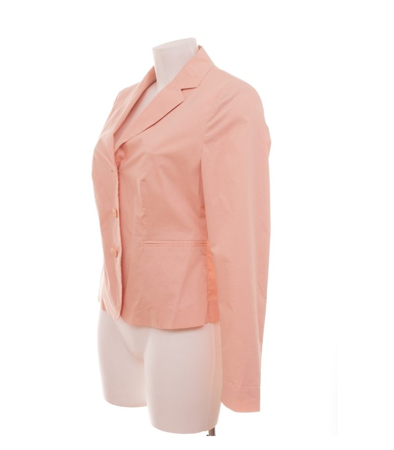 Strenesse Damen Blazer Einreiher Gr. 42 Rosa Baumwolle – Foto 3