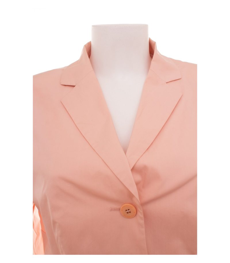 Strenesse Damen Blazer Einreiher Gr. 42 Rosa Baumwolle – Foto 6