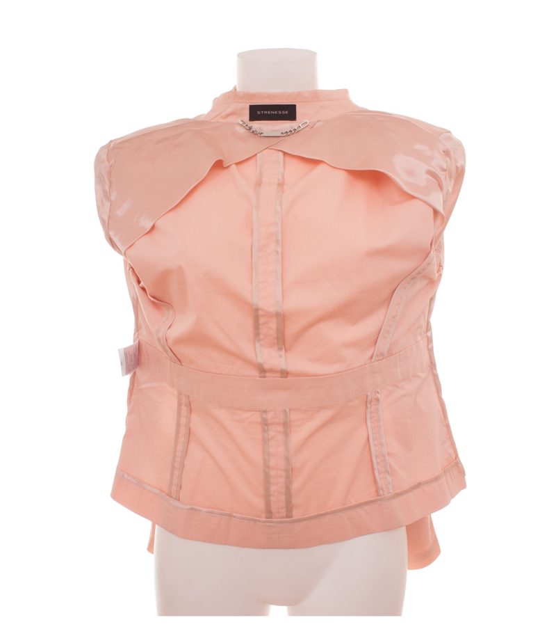 Strenesse Damen Blazer Einreiher Gr. 42 Rosa Baumwolle – Foto 7