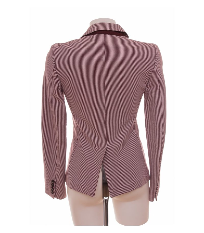 Tonello Damen Blazer Gestreift Gr. IT 42 (DE 36) Baumwolle – Foto 2