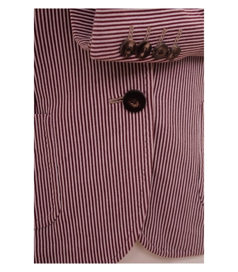 Tonello Damen Blazer Gestreift Gr. IT 42 (DE 36) Baumwolle – Foto 3