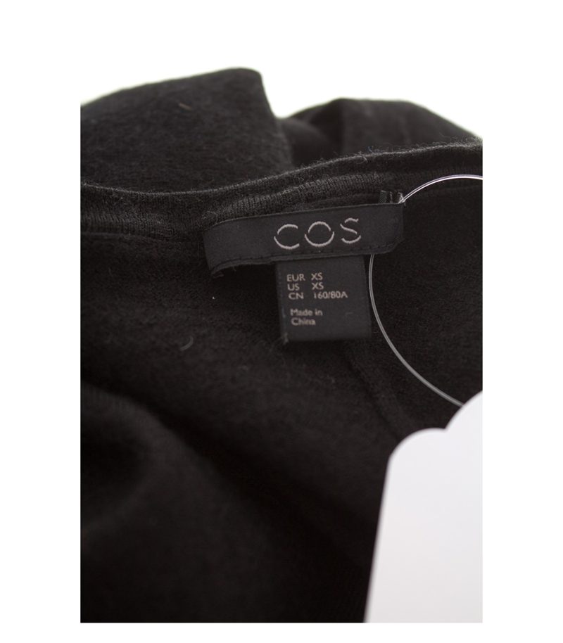 COS Damen Kleid Lagenlook Gr. XS Schwarz – Foto 4