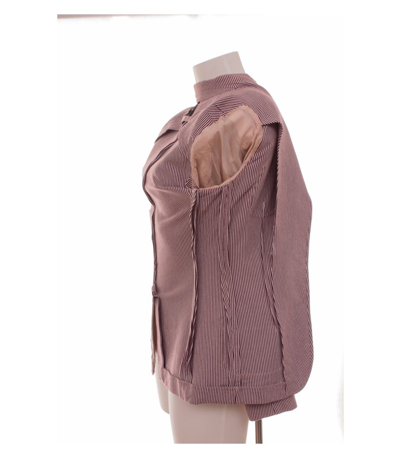 Tonello Damen Blazer Gestreift Gr. IT 42 (DE 36) Baumwolle – Foto 7