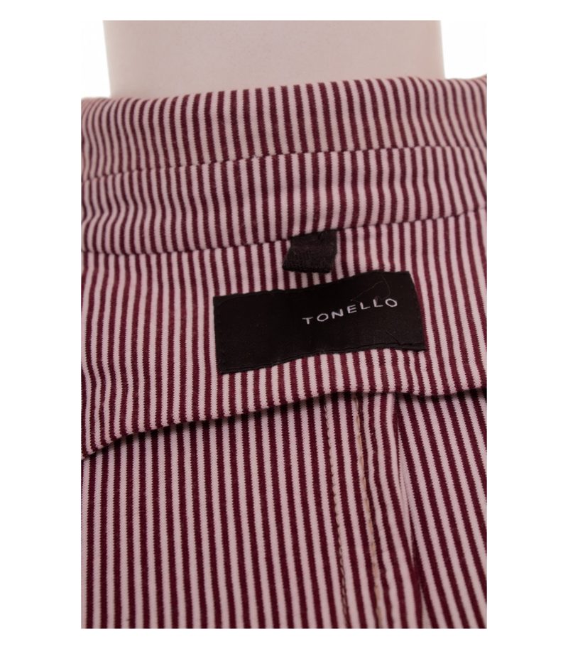 Tonello Damen Blazer Gestreift Gr. IT 42 (DE 36) Baumwolle – Foto 8
