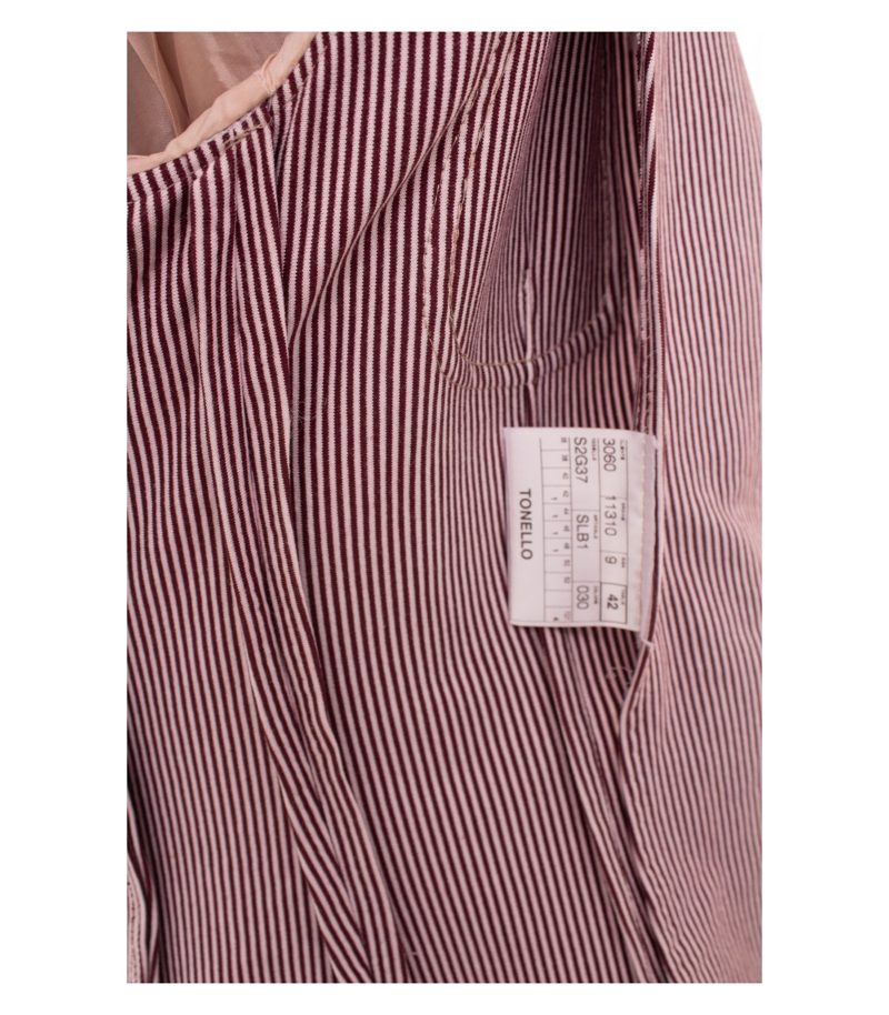 Tonello Damen Blazer Gestreift Gr. IT 42 (DE 36) Baumwolle – Foto 9