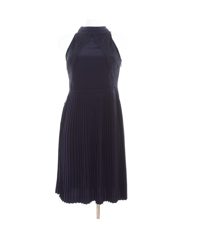 MANGO Damen Kleid Sommerkleid Gr. S A-Linien Blau – Foto 1