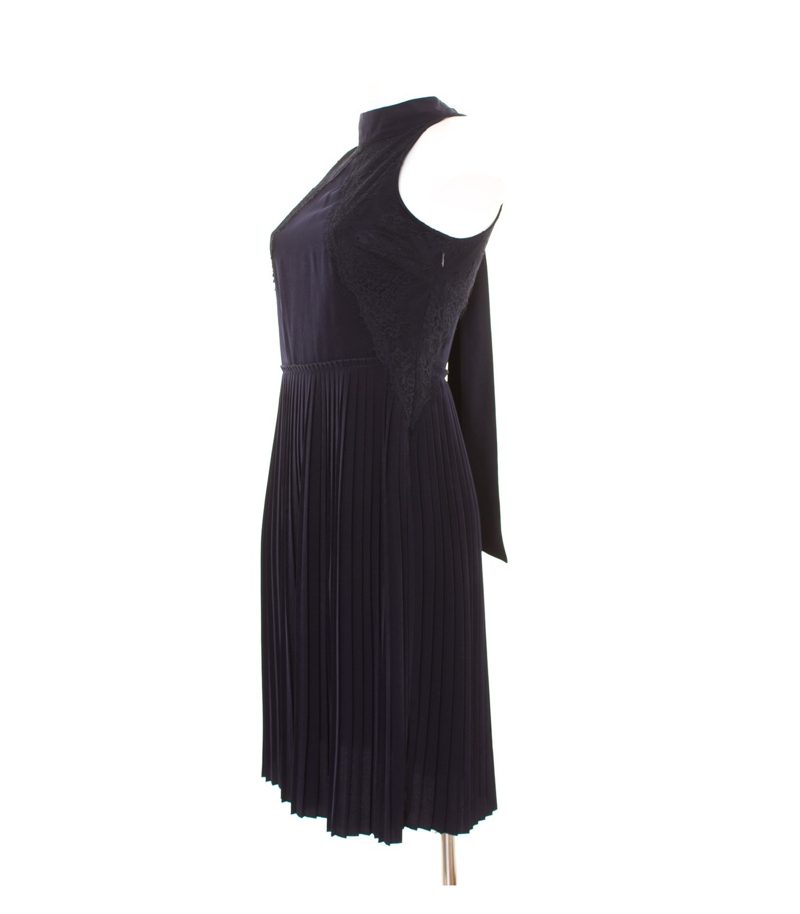 MANGO Damen Kleid Sommerkleid Gr. S A-Linien Blau – Foto 2