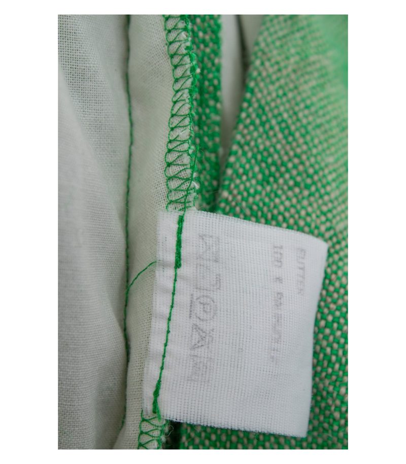Gössl Damen Trachtenkleid Dirndl Gestreift Hirschhornknöpfe Gr. 38 Grün Leinen – Foto 8