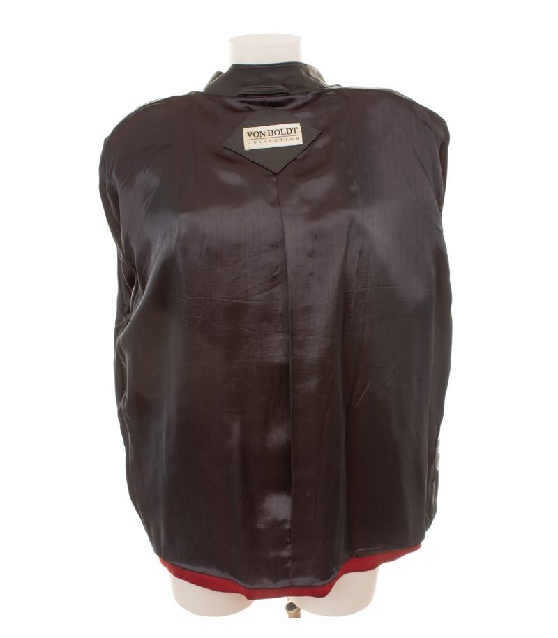 Von Holdt Collection Damen Trachten Lederjacke Suede Gr. 38 Rot Echtleder – Foto 6